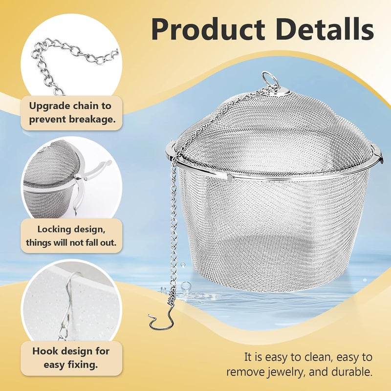 Iffitya Ultrasonic Cleaner Basket, Stainless Steel Basket for Ultrasonic Jewelry Cleaner, Jewelry Steam Cleaner Basket Small Parts Washing Basket for Jewelry, Watch Parts - Image 4